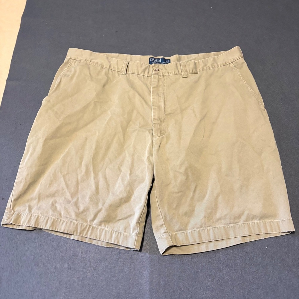 Polo Ralph Lauren Prospect Shorts Men 42 Khaki Preppy Cotton Comfort Everyday